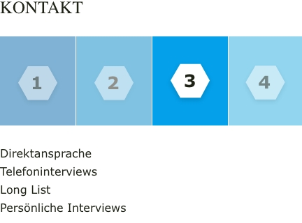 Vesterling Grafik Executive Search Schritt 3