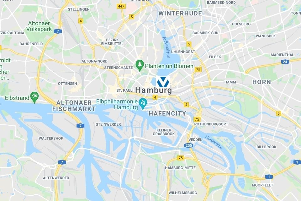 Vesterling Standortkarte Hamburg